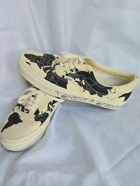 Vans Era "Save Our Planet" World Map Canvas Sneakers | Women's 9.5 / Men's 8